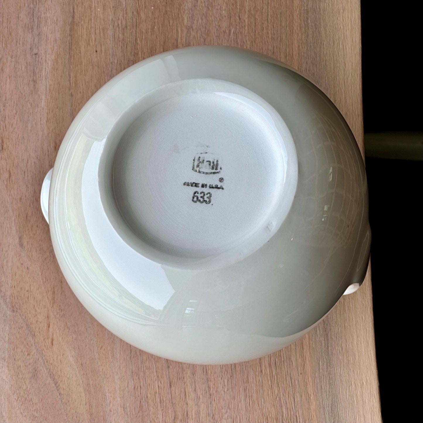 Vintage Hall China Ball Jug Pitcher – Ivory White Mid-Century Modern #633