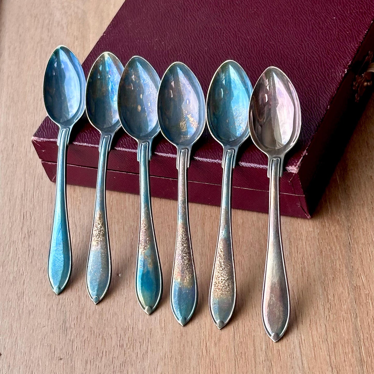 Vintage Swedish Silver Plated Demitasse Spoons – Set of 6 by FAK