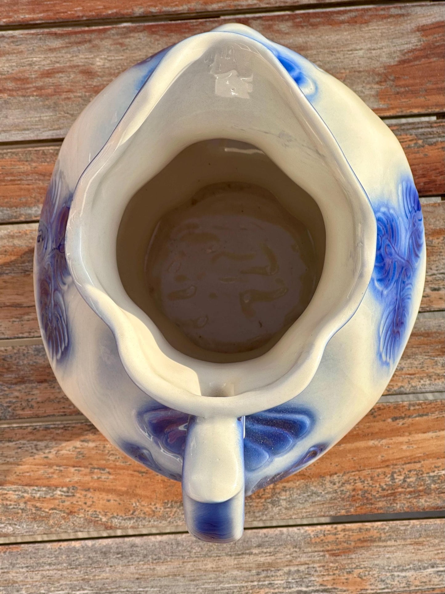 Vintage McCoy Blue & White Pitcher and Bowl Set – Pattern #7519, USA