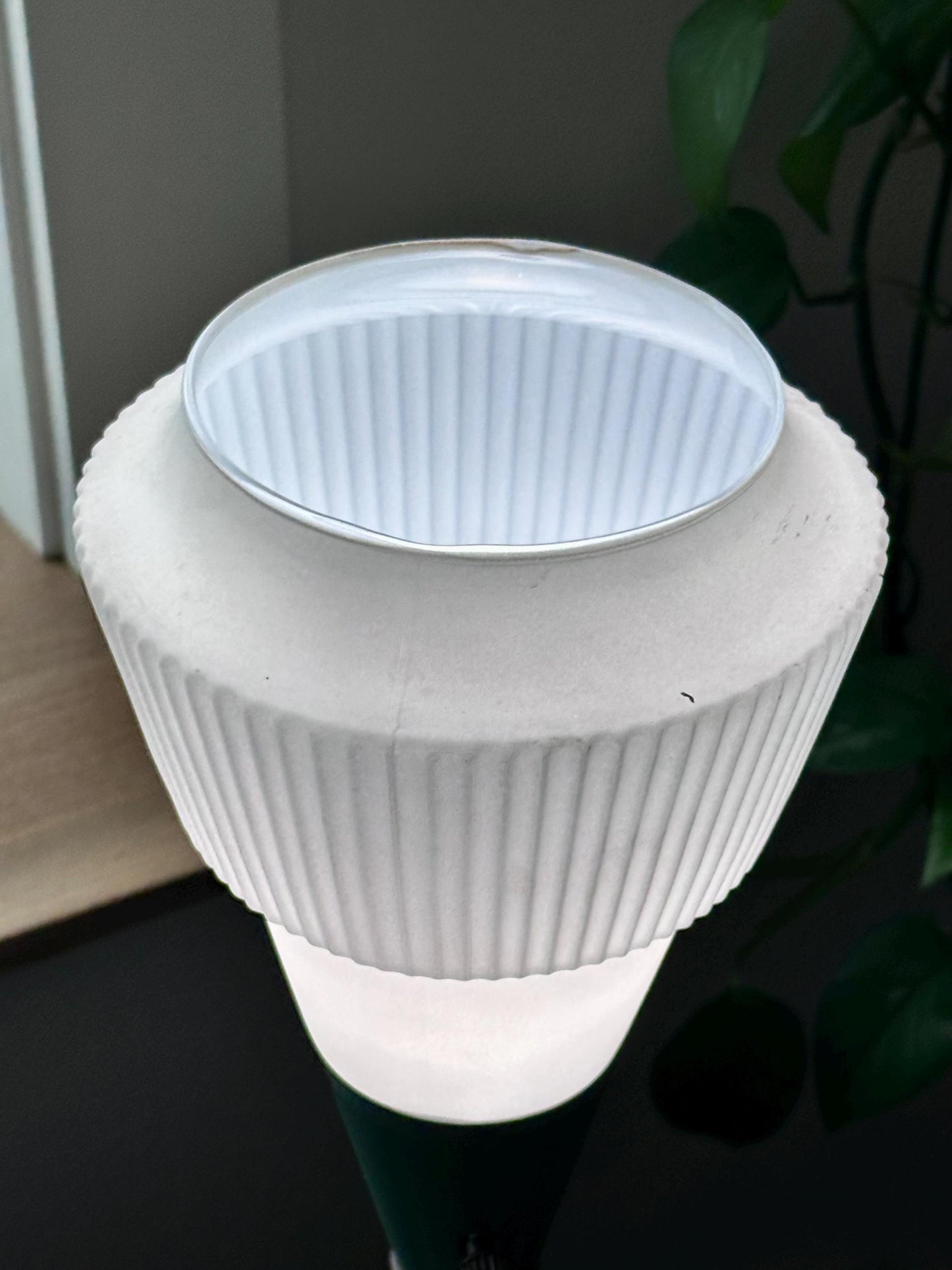 Gerald Thurston for Lightolier Table Lamp | Mid-Century Modern Mint Green Lamp with White Glass Shade | Iconic American Design