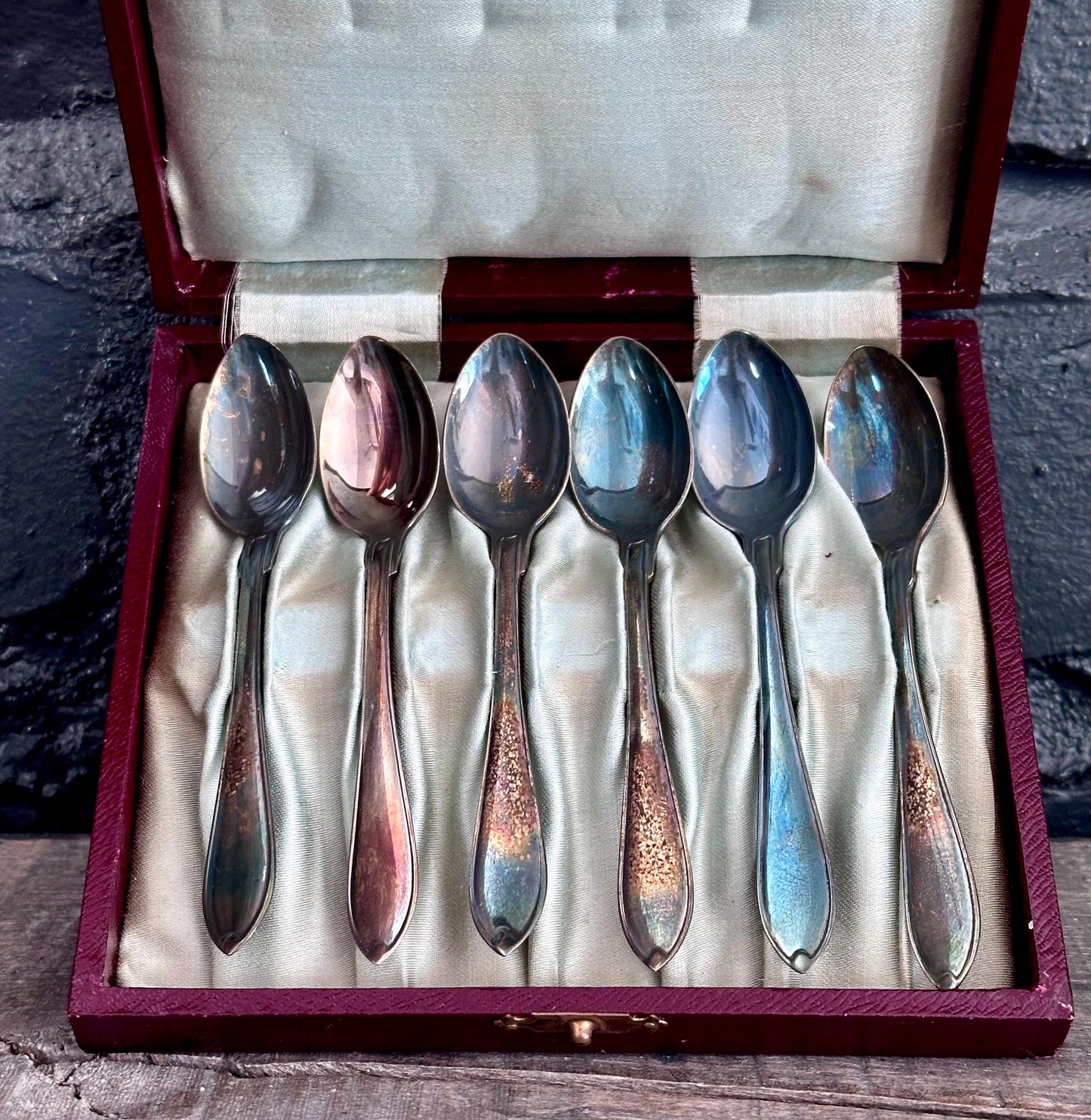 Vintage Swedish Silver Plated Demitasse Spoons – Set of 6 by FAK