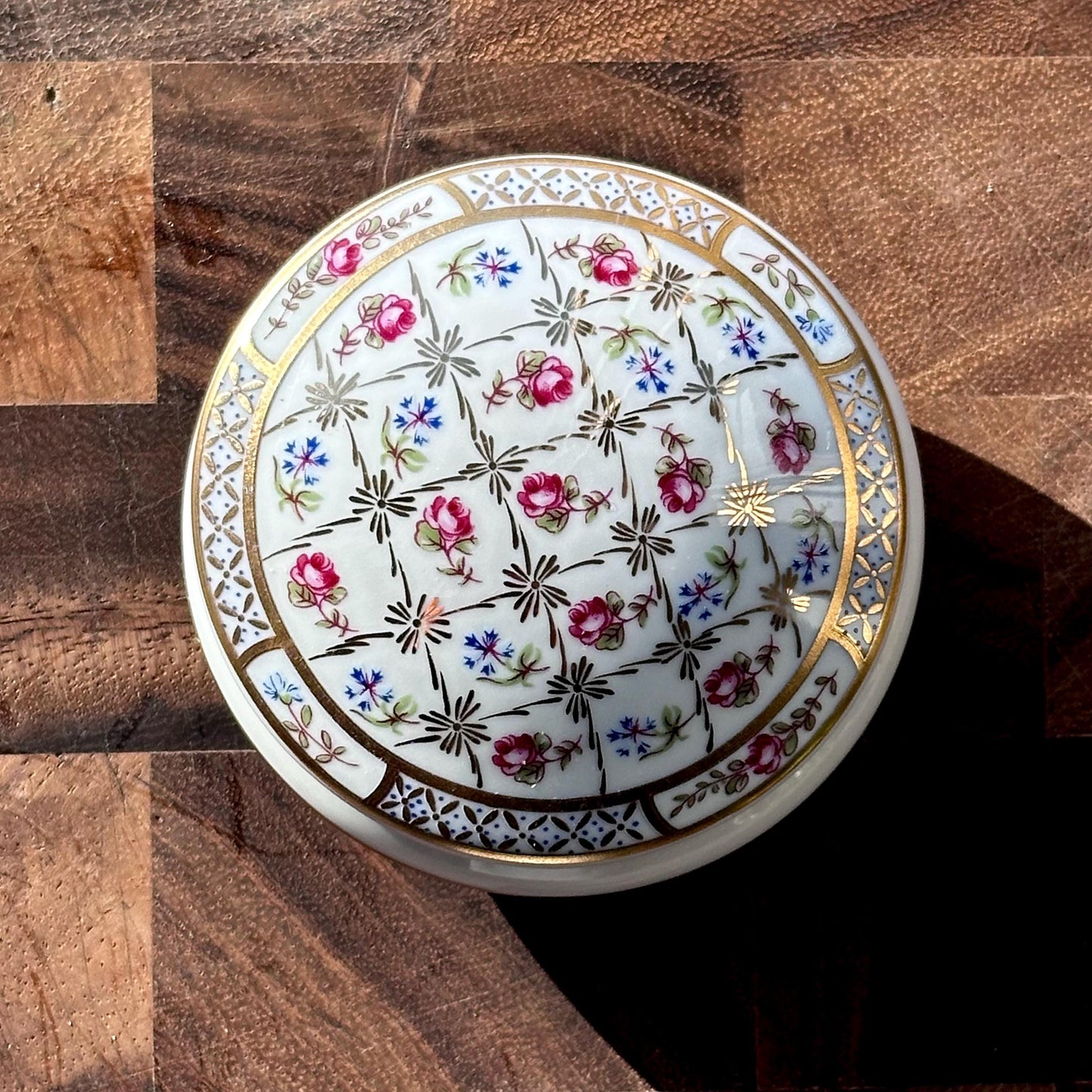 Antique Limoges Castel France Porcelain Trinket Box – Sèvres 18th Century Inspired