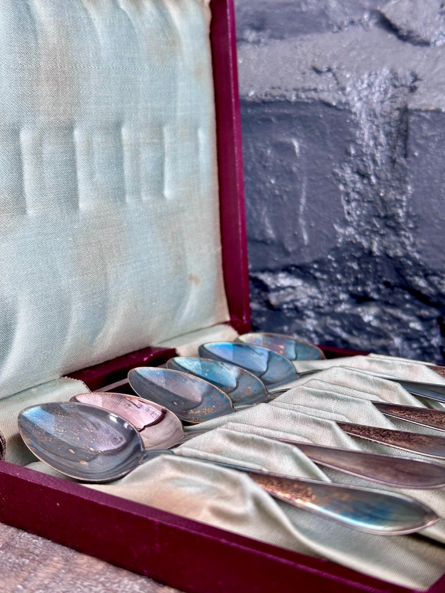 Vintage Swedish Silver Plated Demitasse Spoons – Set of 6 by FAK