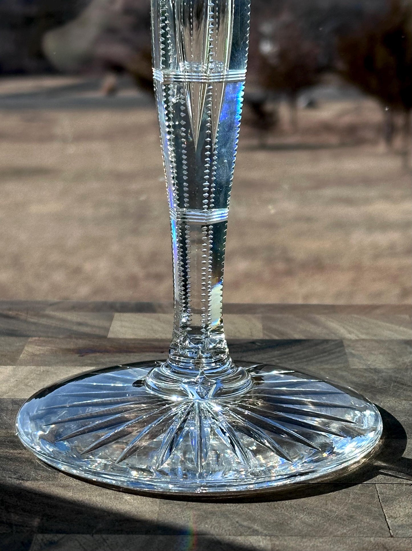 Antique American Brilliant Period Crystal Compote – Stunning Cut Glass Pedestal Dish