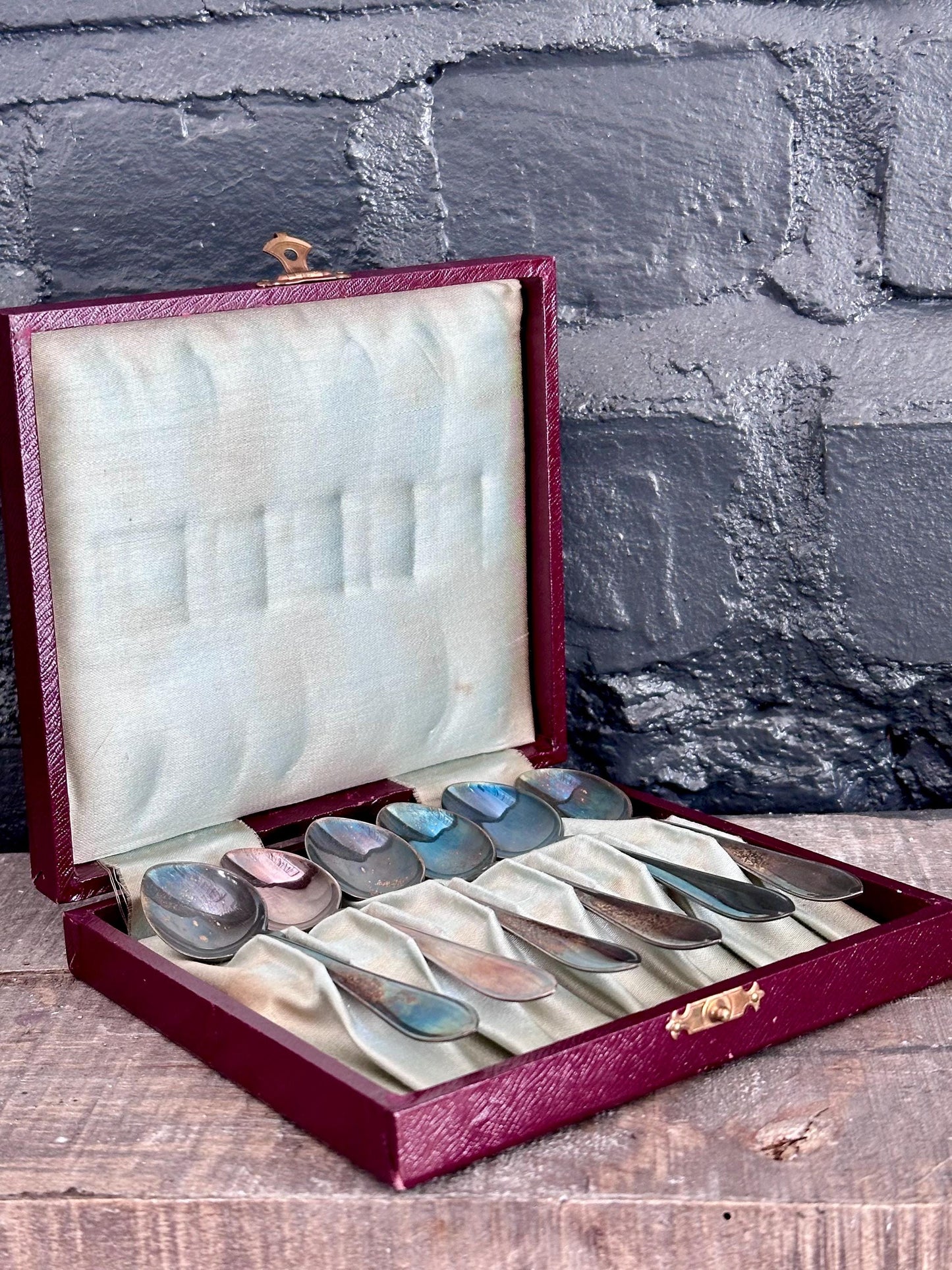 Vintage Swedish Silver Plated Demitasse Spoons – Set of 6 by FAK