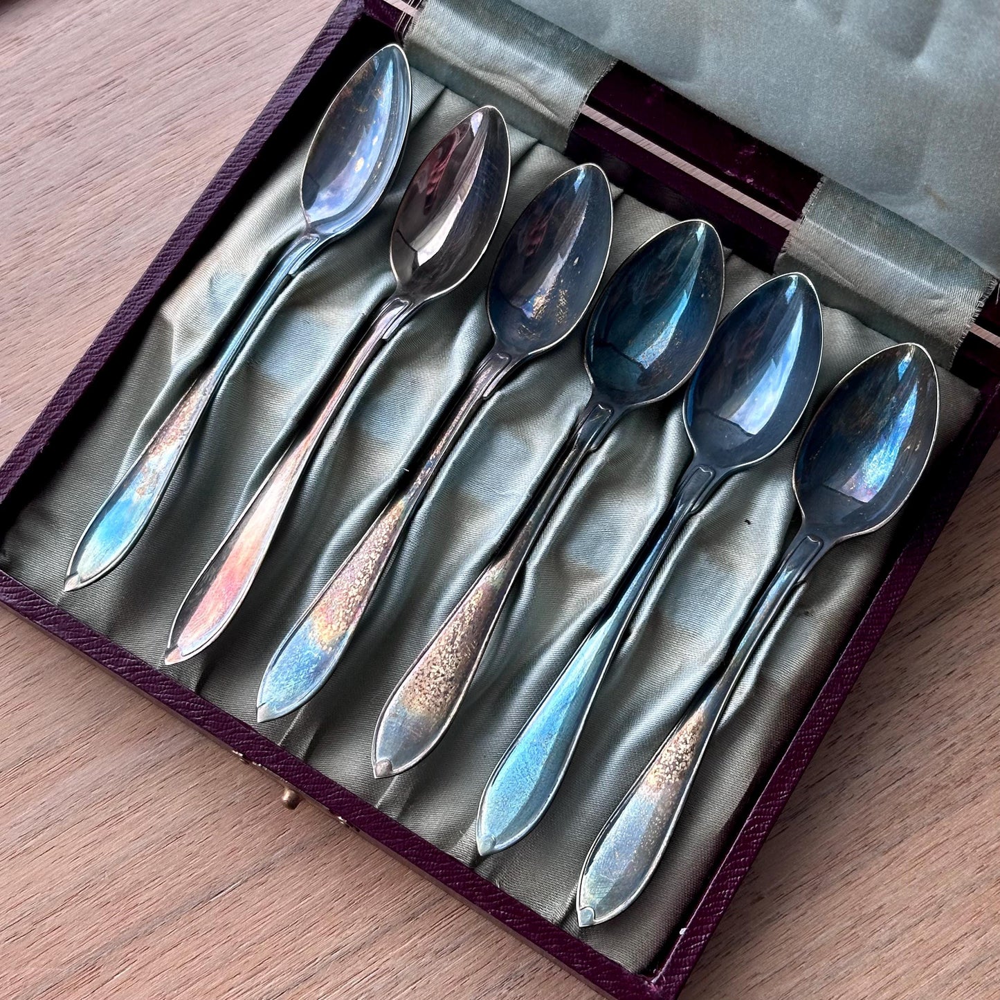Vintage Swedish Silver Plated Demitasse Spoons – Set of 6 by FAK