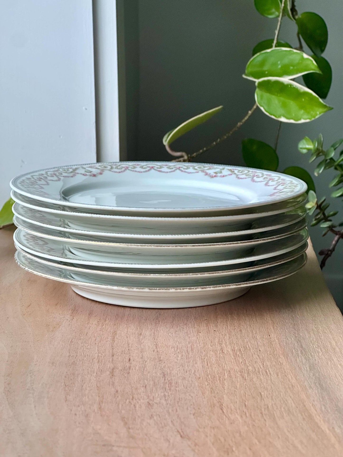 Antique Limoges Dessert Plates – Set of 6 – Hand Painted Elite Works Bawo & Dotter (c. 1896–1920)