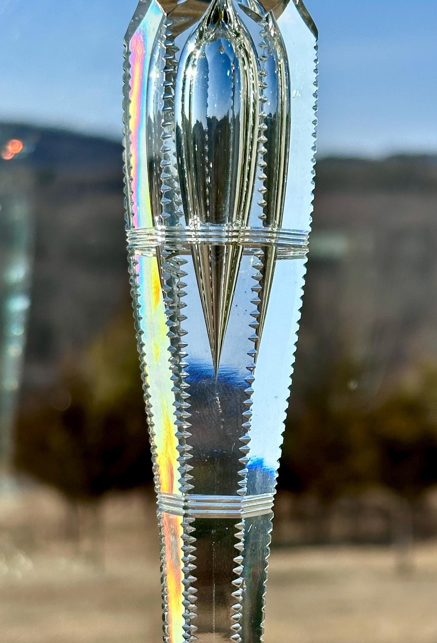 Antique American Brilliant Period Crystal Compote – Stunning Cut Glass Pedestal Dish