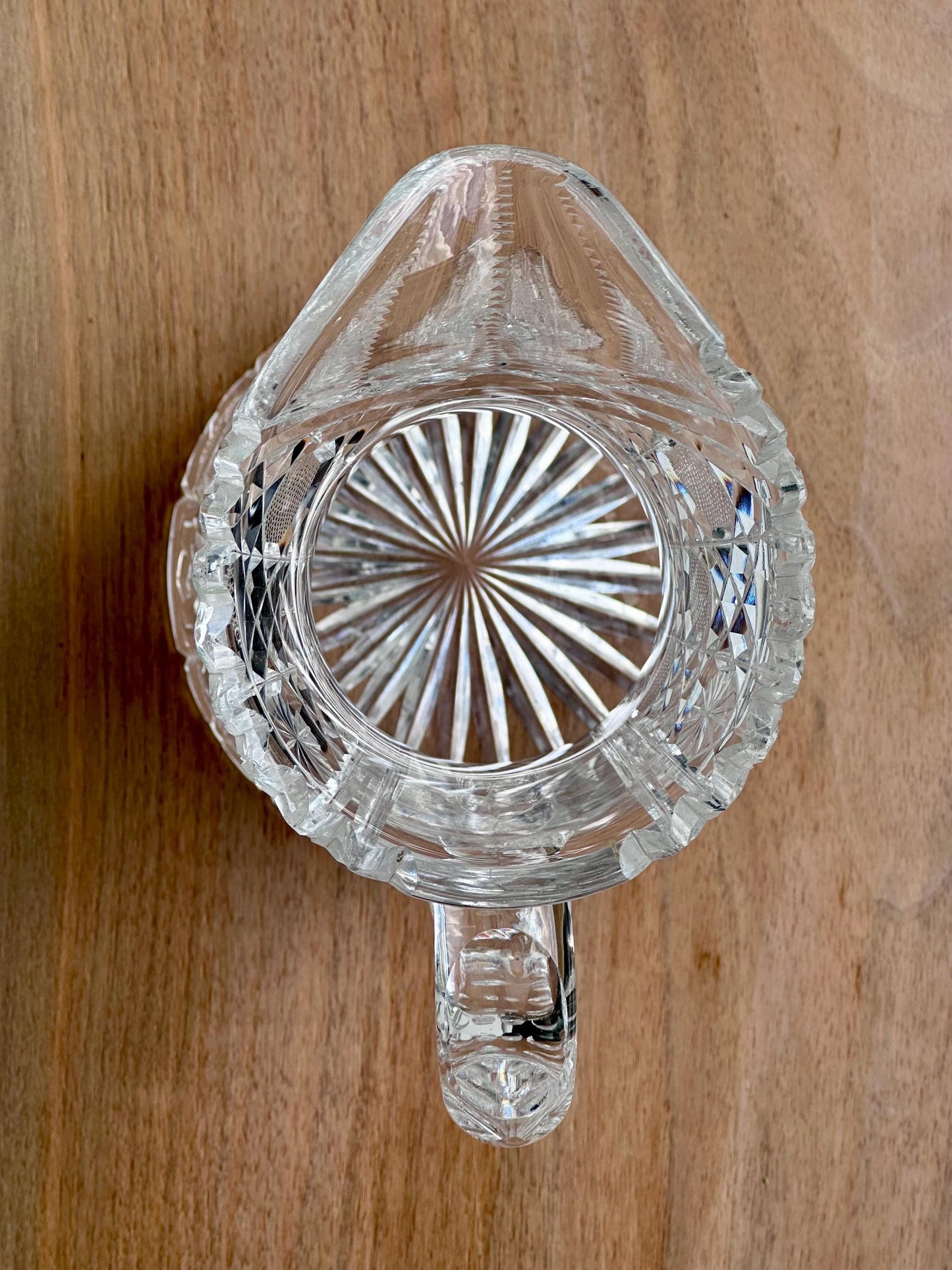 antique american brilliant cut glass pitcher – vintage antique home decor from Mid Hudson Vintage