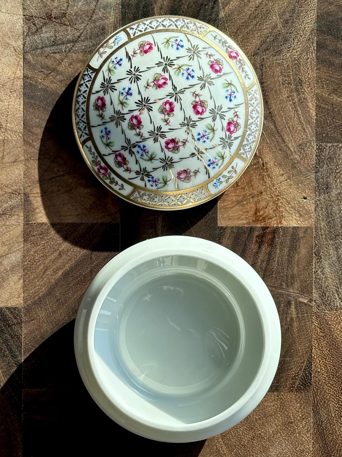 Antique Limoges Castel France Porcelain Trinket Box – Sèvres 18th Century Inspired