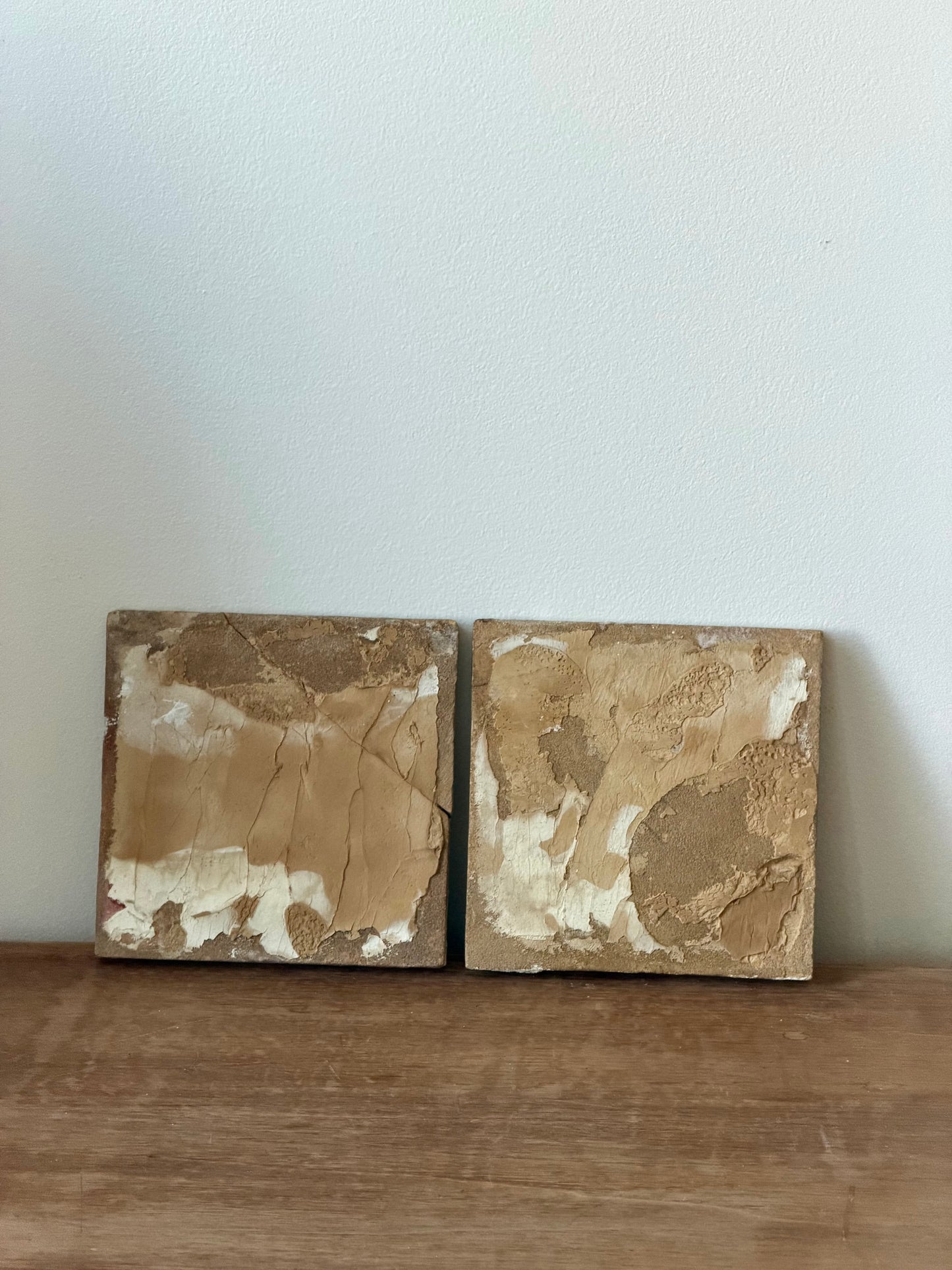 Pair of 18th Century Dutch Delft Polychrome Figural Tiles