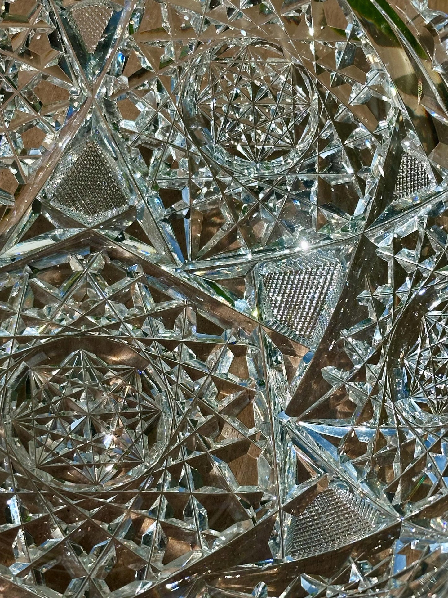 Antique American Brilliant Period Cut Glass Crystal Bowl