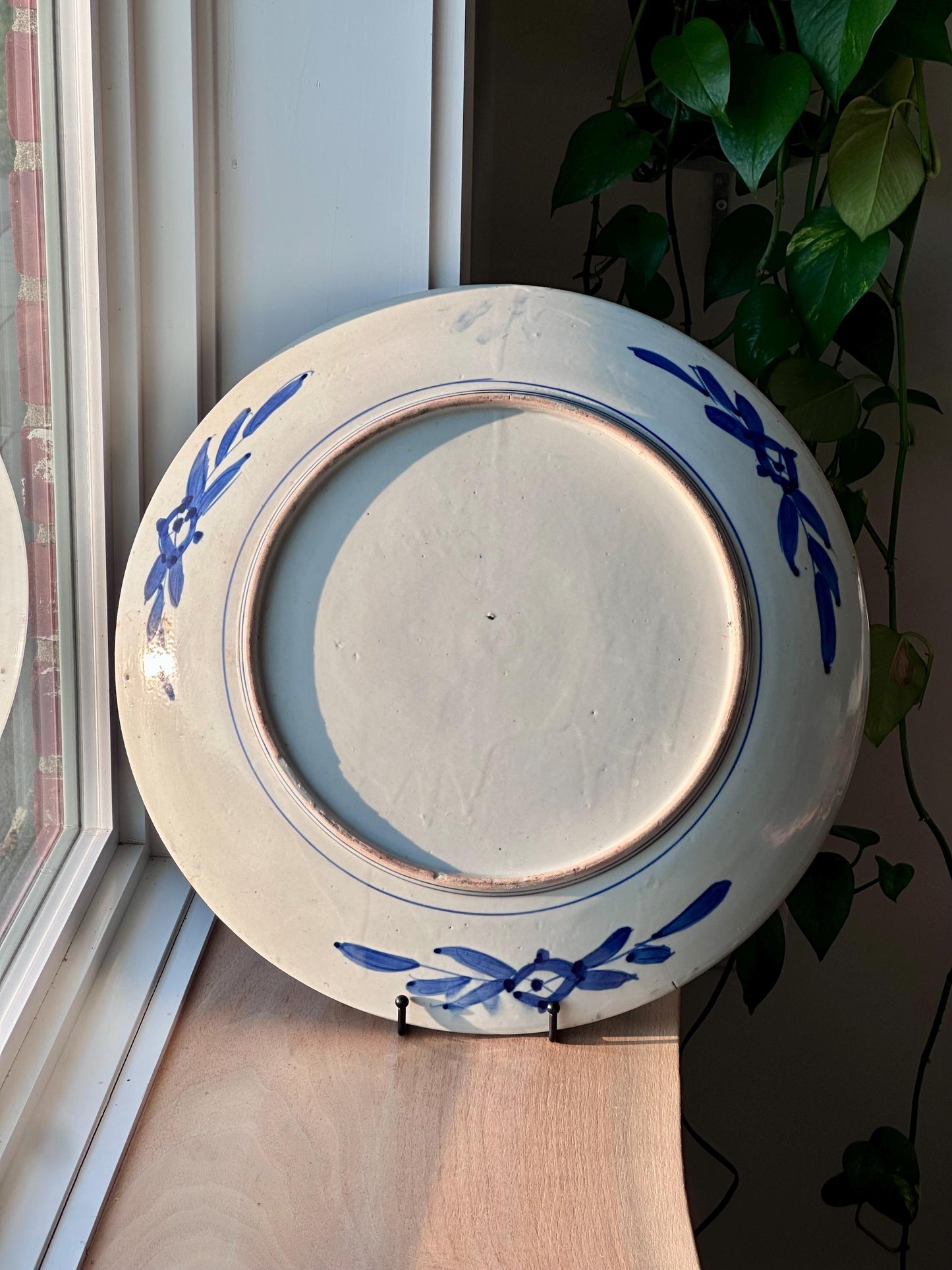 Large Antique Imari Charger Plate – Hand-Painted, 18" – Meji Period