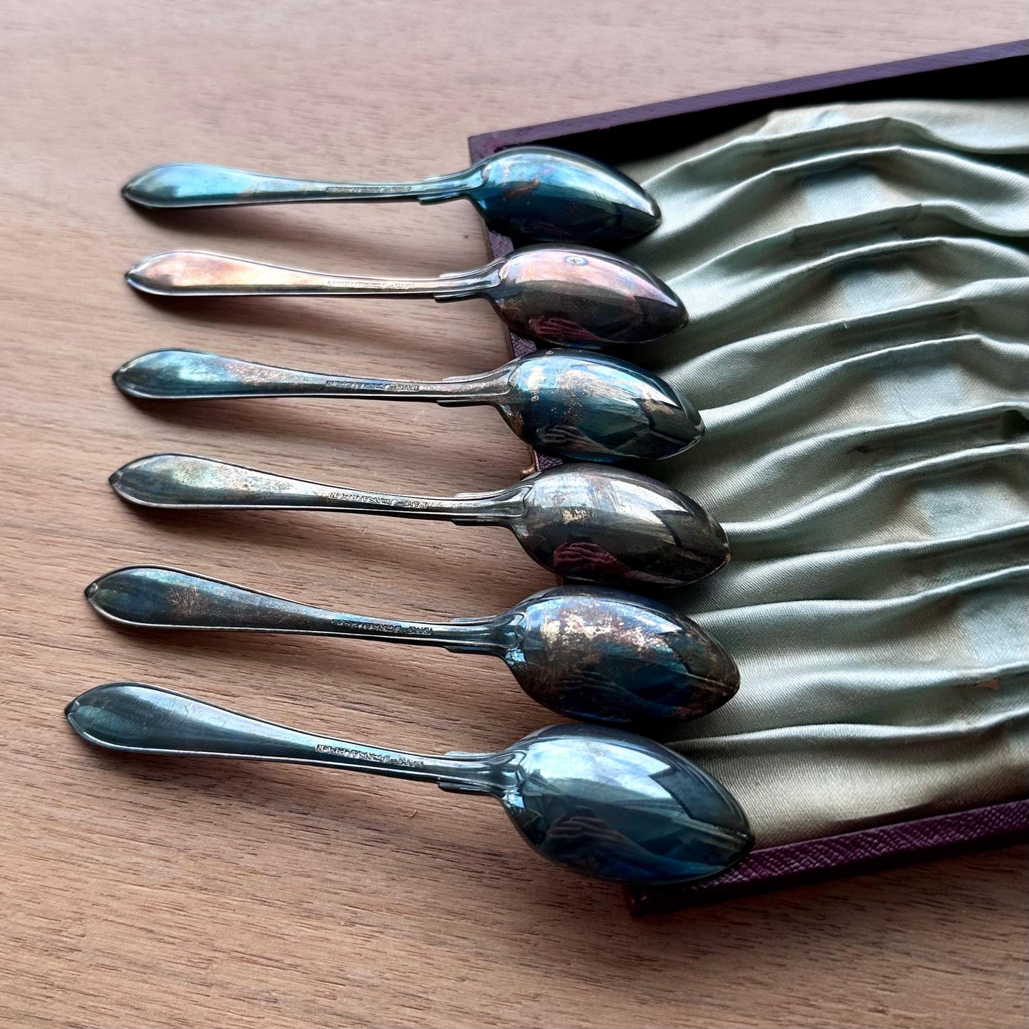 Vintage Swedish Silver Plated Demitasse Spoons – Set of 6 by FAK