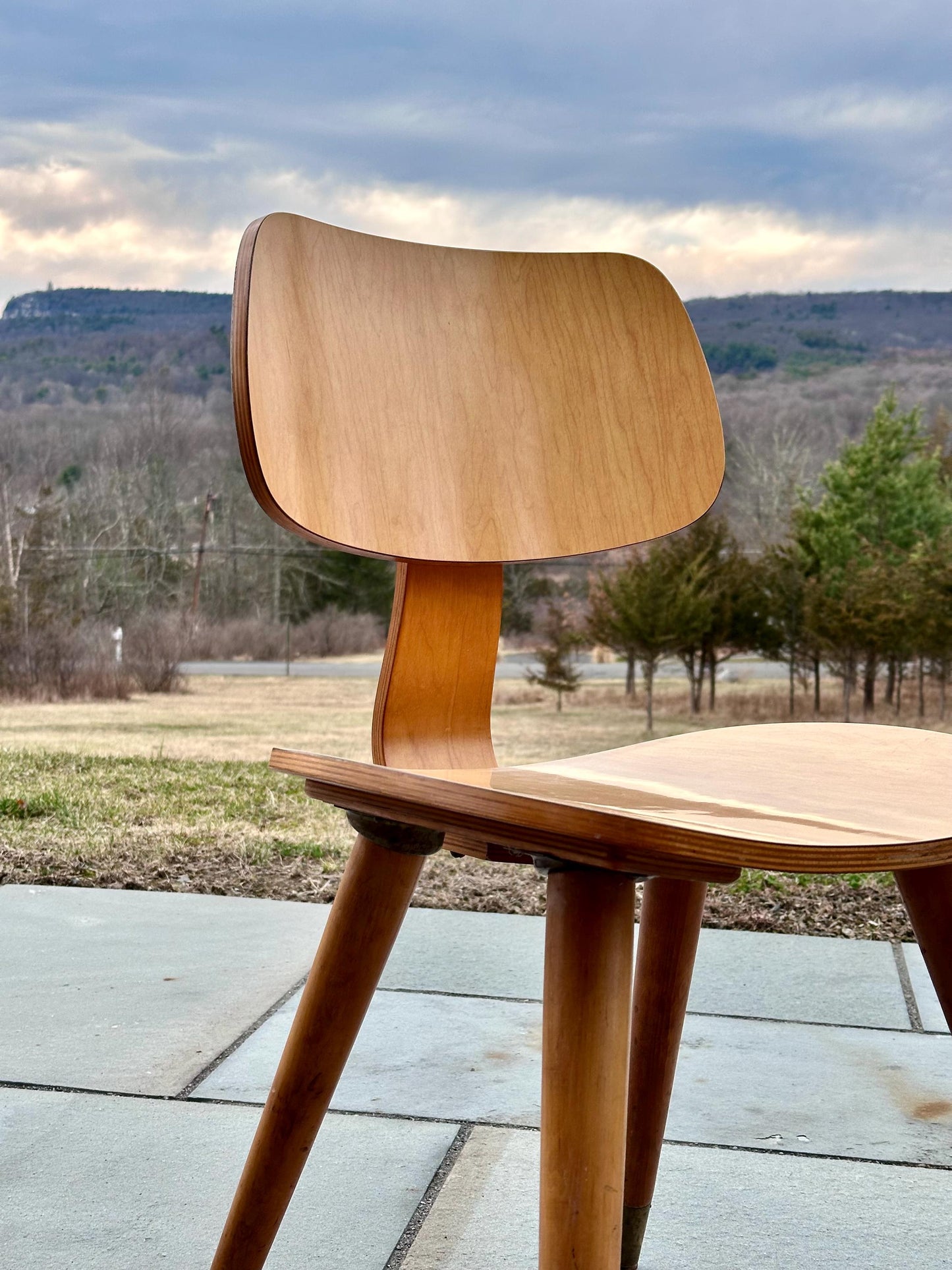 Vintage Mid-Century Modern Wood Chair – Minimalist Bentwood Design