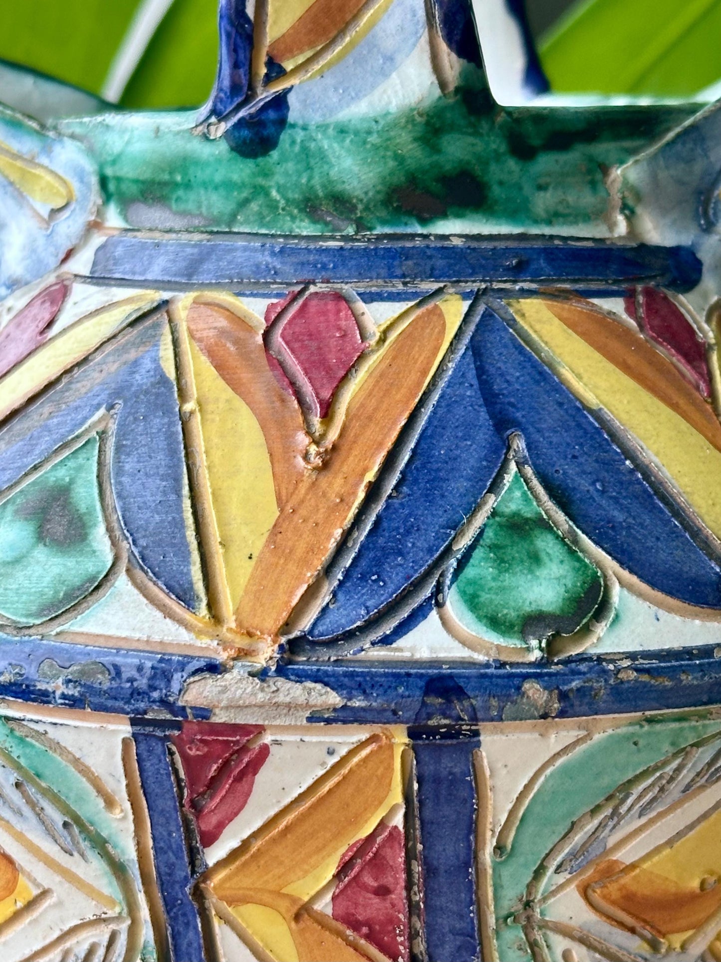 antique deruta majolica vase pitcher hand painted italian pottery signed italy – vintage antique home decor from Mid Hudson Vintage