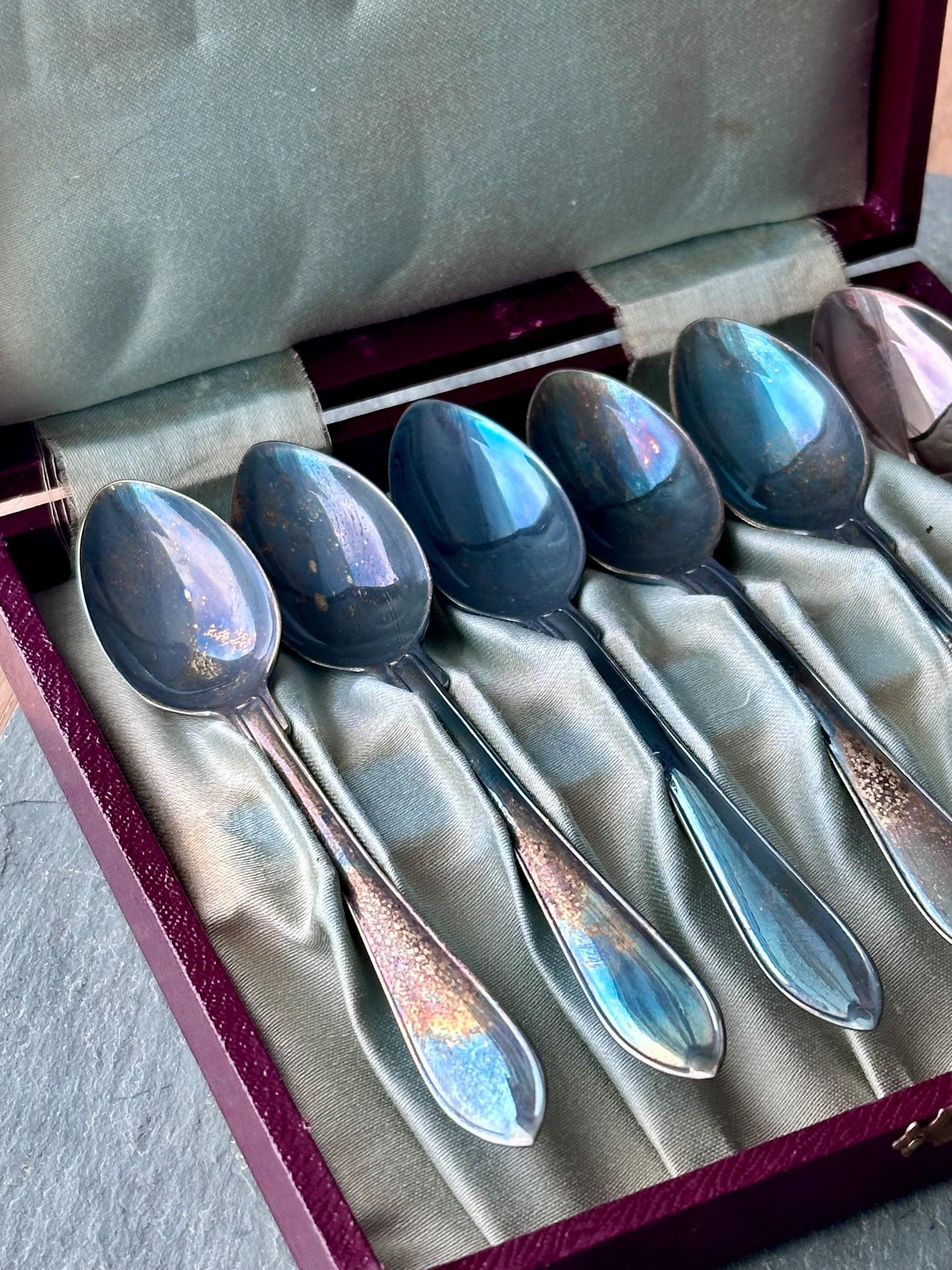 Vintage Swedish Silver Plated Demitasse Spoons – Set of 6 by FAK