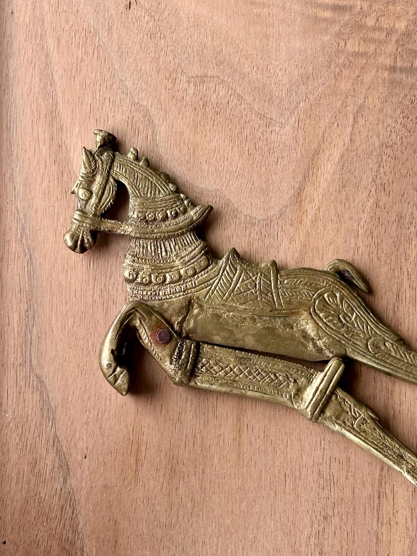 Antique Brass Horse Nut Crackers/Cigar Cutter – Articulated Figural Tool