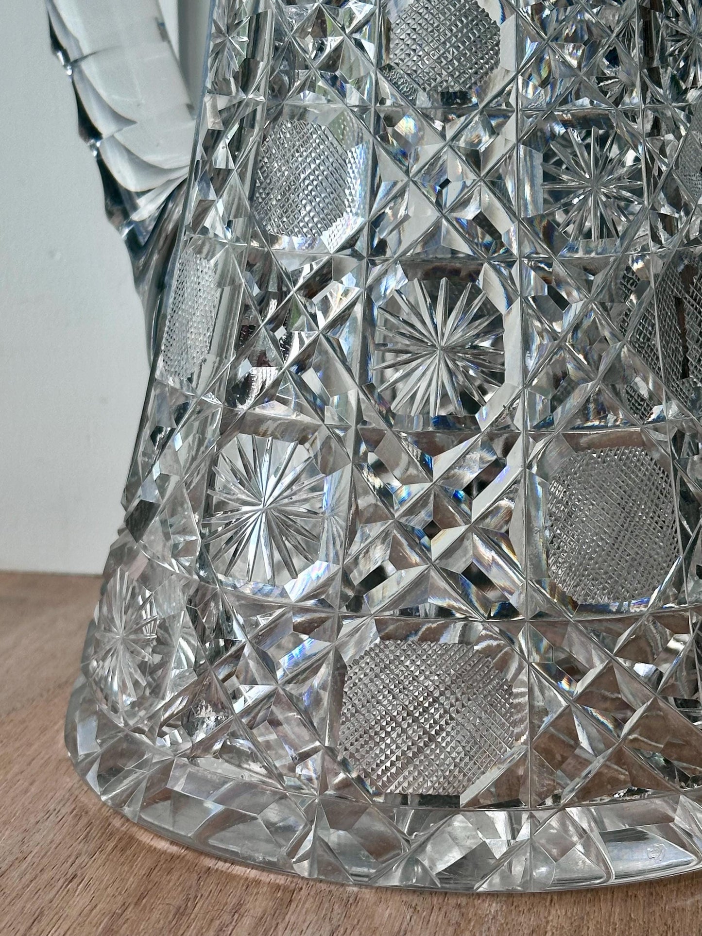 antique american brilliant cut glass pitcher – vintage antique home decor from Mid Hudson Vintage