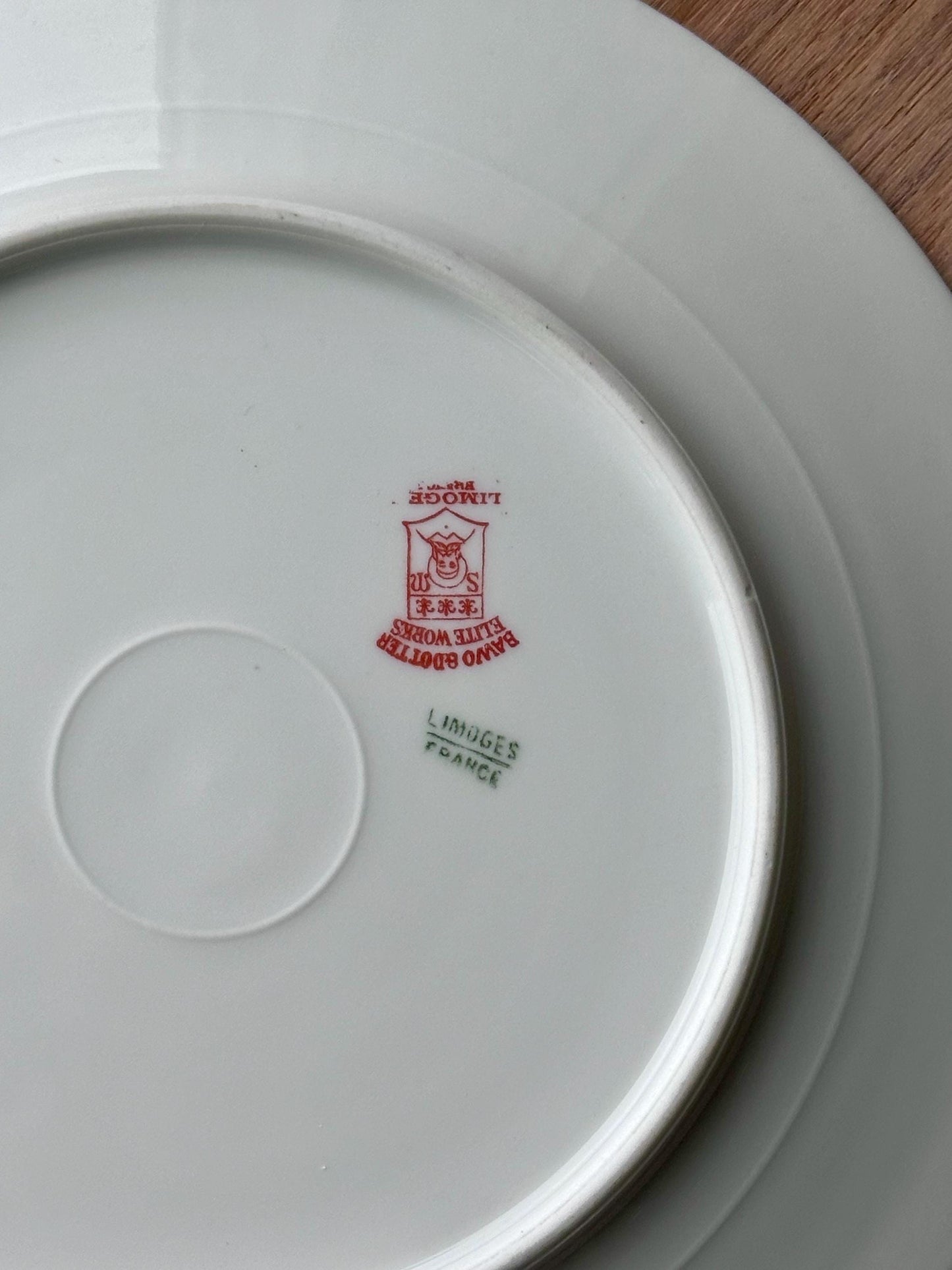Antique Limoges Dessert Plates – Set of 6 – Hand Painted Elite Works Bawo & Dotter (c. 1896–1920)