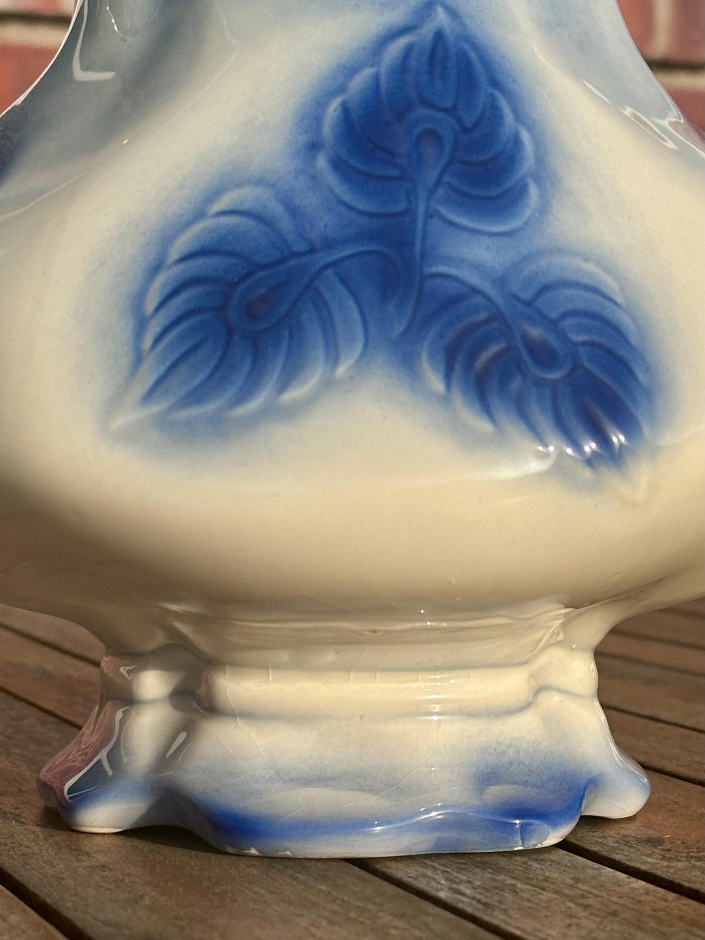 Vintage McCoy Blue & White Pitcher and Bowl Set – Pattern #7519, USA