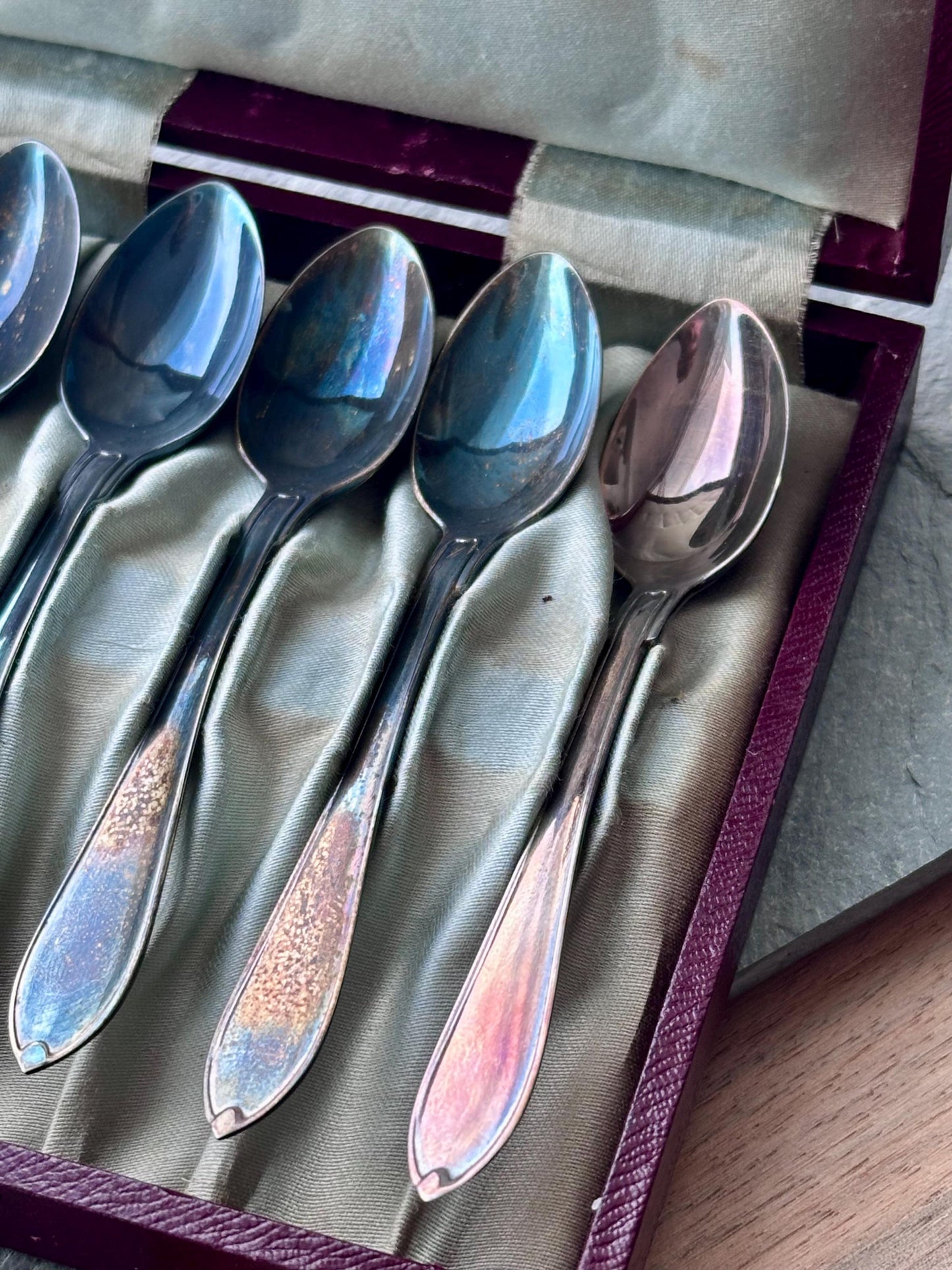 Vintage Swedish Silver Plated Demitasse Spoons – Set of 6 by FAK