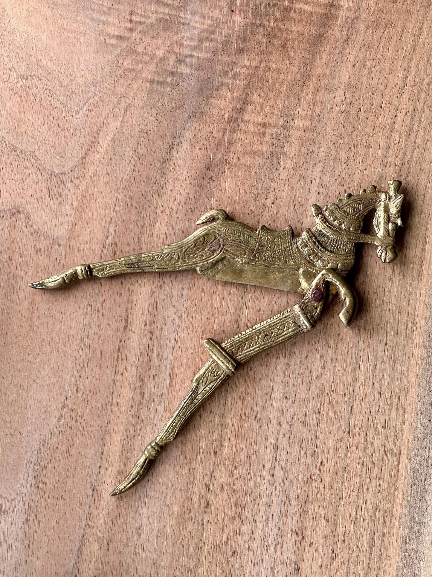 Antique Brass Horse Nut Crackers/Cigar Cutter – Articulated Figural Tool