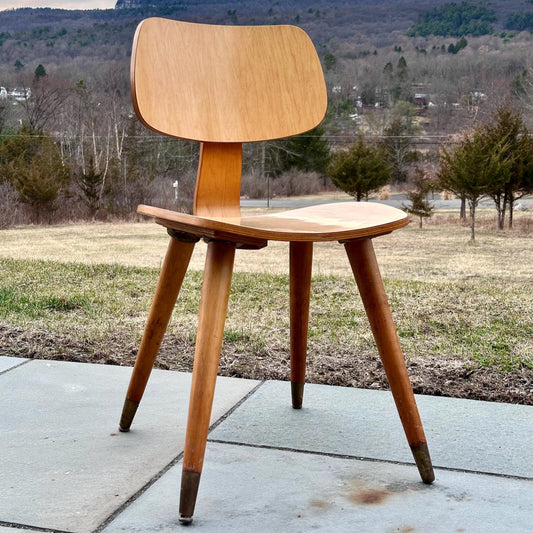 Vintage Mid-Century Modern Wood Chair – Minimalist Bentwood Design