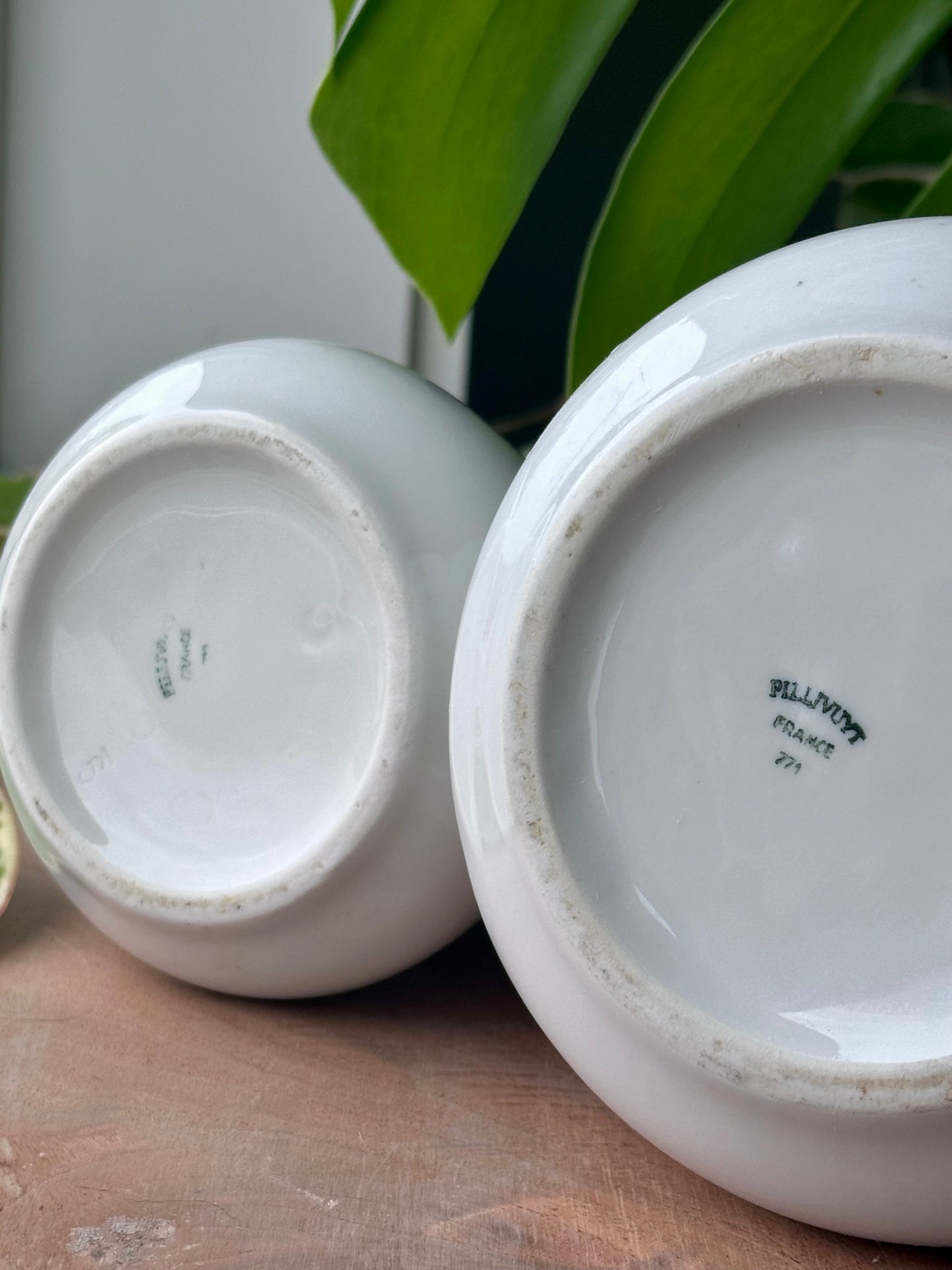 Pair of Vintage Pilivuyt French Porcelain Pitchers