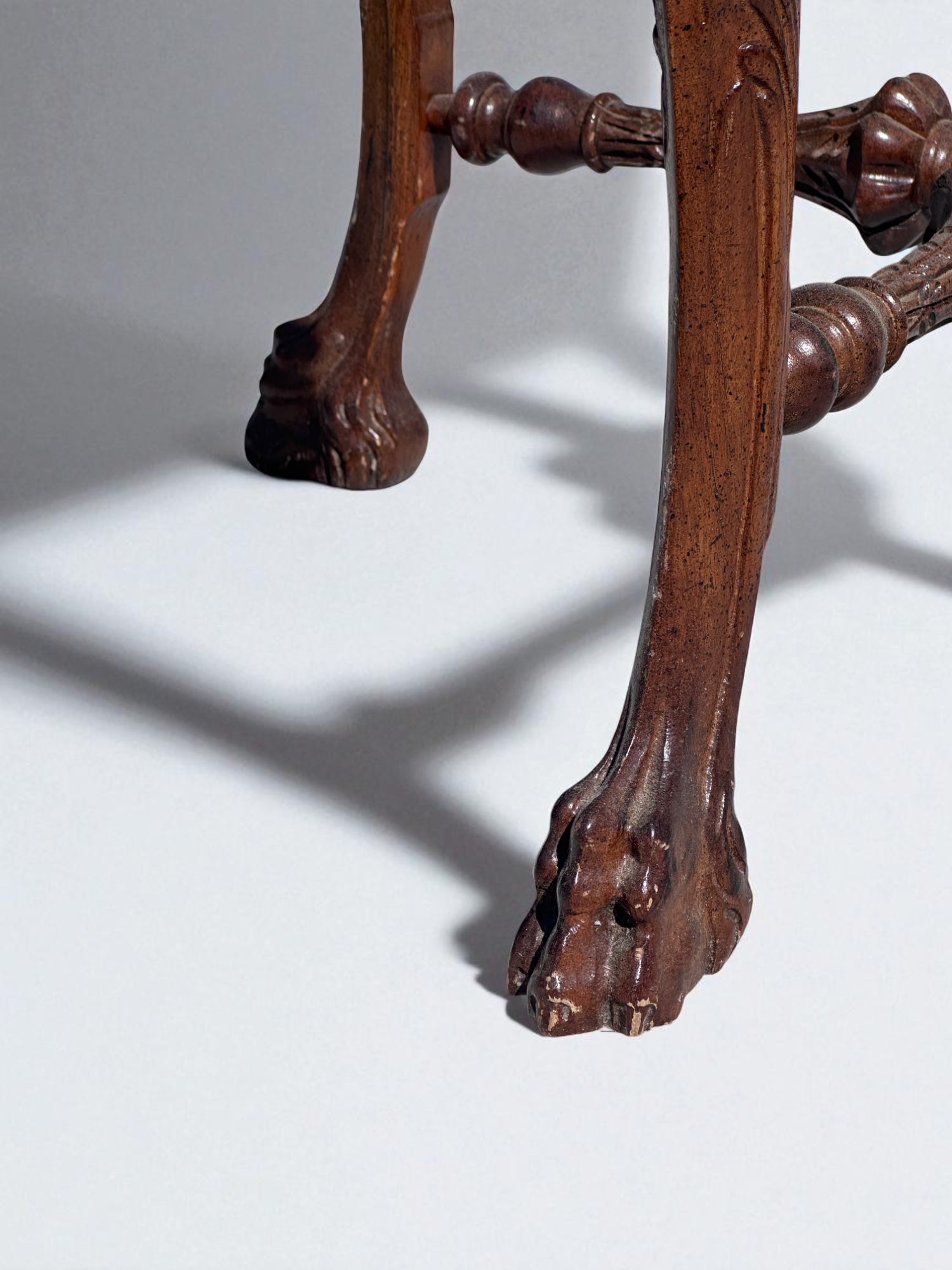 antique louis xiv style carved mahogany table – vintage antique home decor from Mid Hudson Vintage