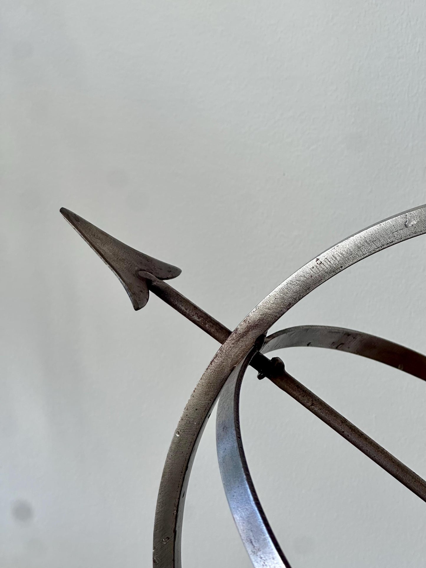 Vintage Mid-Century Armillary Sphere | Metal Celestial Sculpture | Industrial Astronomy Decor