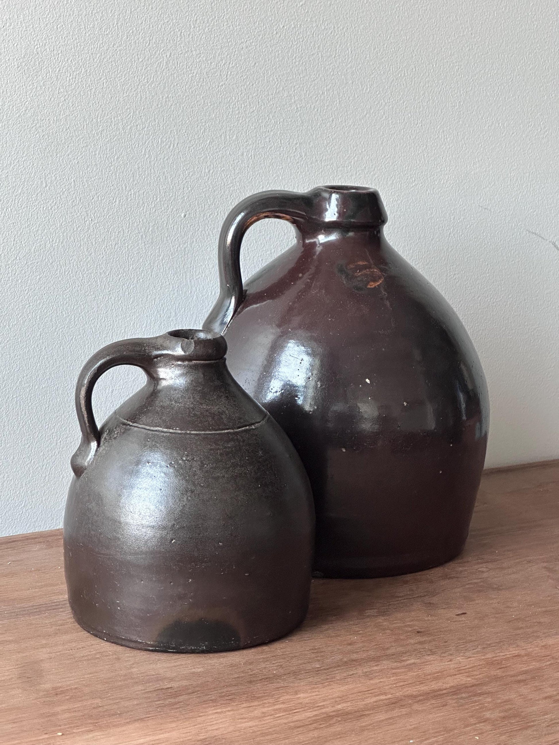 Stoneware Whiskey Jugs