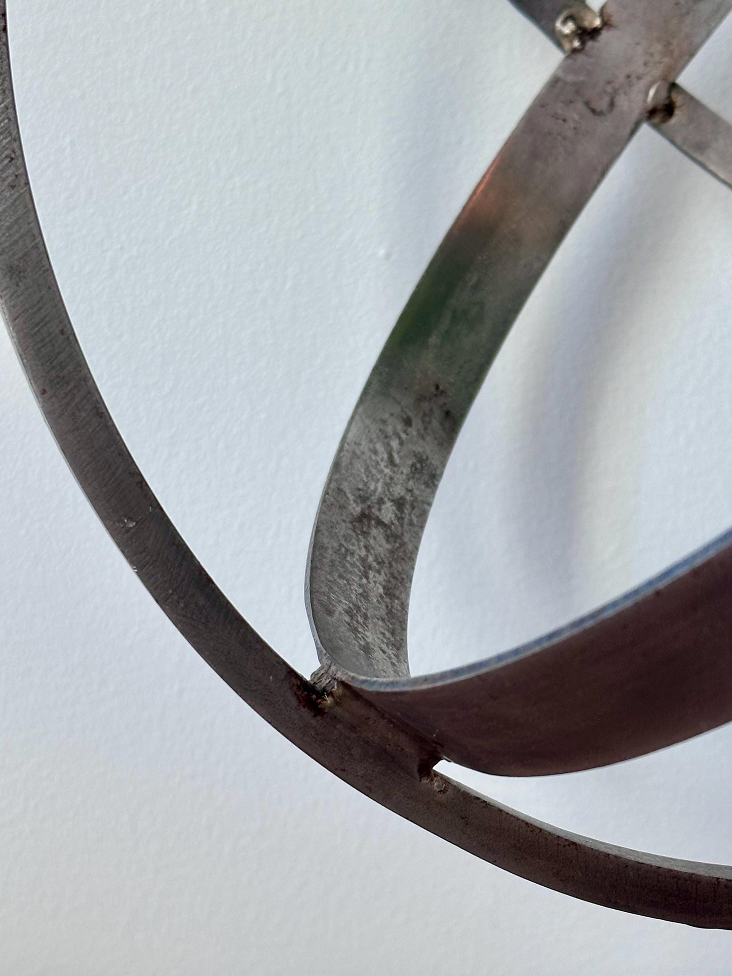 Vintage Mid-Century Armillary Sphere | Metal Celestial Sculpture | Industrial Astronomy Decor